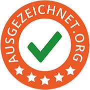 Bewertungssiegel für Solvium (ausgezeichnet.org)